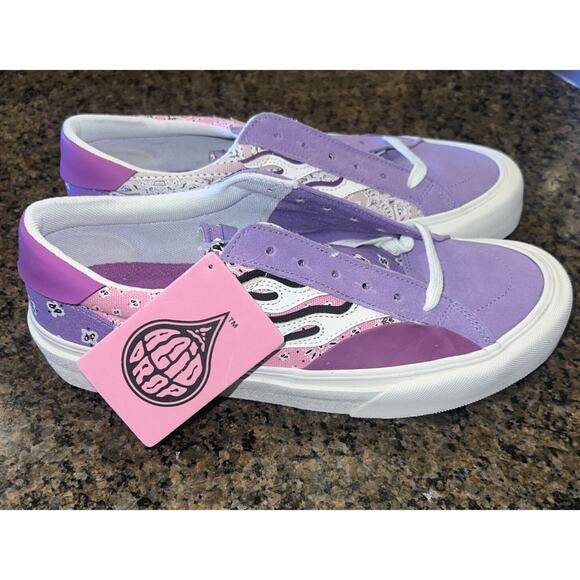 STRAYE Other - NWT Straye Logan Mixed Rag purple pink Flame Skateboard Shoes Men 10 Women 11.5